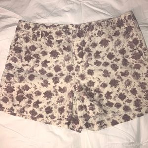 Loft Linen Floral Print Shorts